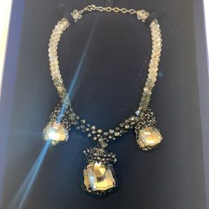 Swarovski Necklace Black Gray